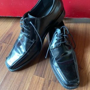 Stacy Adams black leather dress shoes sz9